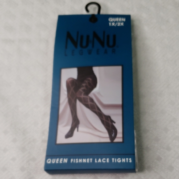 Nu & Nu Queen Fishnet Lace Tights - Picture 1 of 6